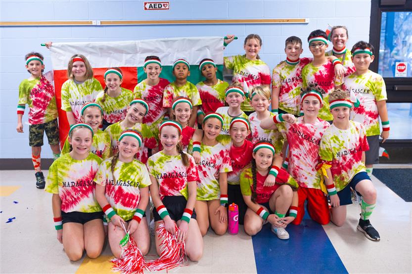Scales Elementary students in the Fifth Grade Winter Olympics